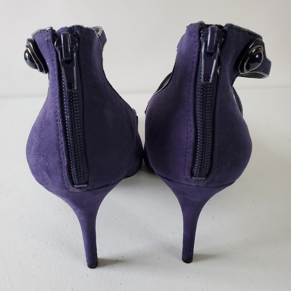 Nine West Jevneo Strappy Pumps Size 12 High Heel Back Zip Shoes Stiletto - Picture 12 of 16